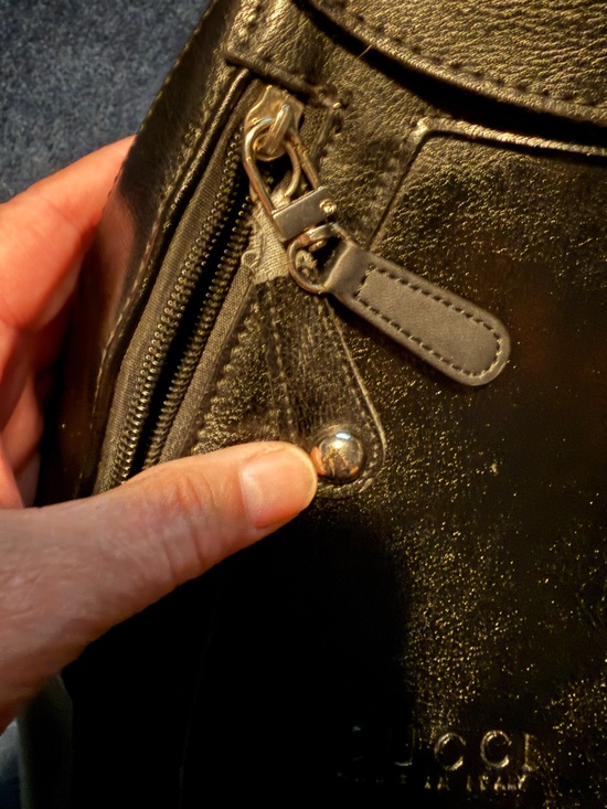 Gucci Black Leather backpack main image 5